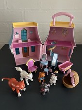 Vintage Disney Aristocats Play House And Figures RARE