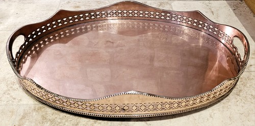 Stunning large copper tray - stunning,