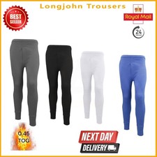 Mens Thermal Long Johns  Bottom  Cotton Underwear Warm  Underwear Baselayer UK