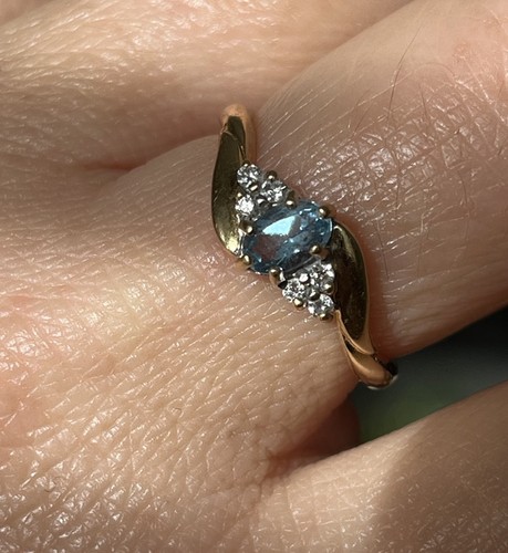 18ct gold blue topaz and - 18ct,