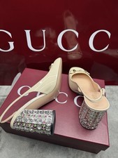 Gucci Horsebit Slingback Shoes