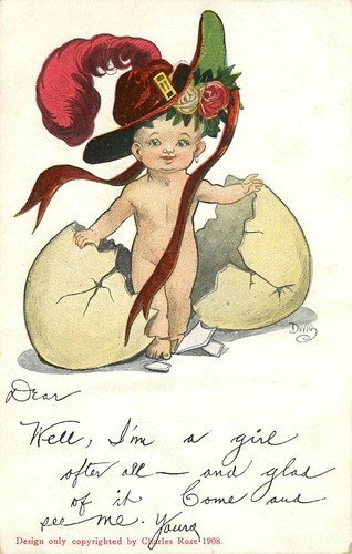 Dwig postcard girl in - dwig,