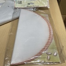 25 Burnt Orange SCALLOPED EDGE Organza Tulle Circles bomboniere Favour Net