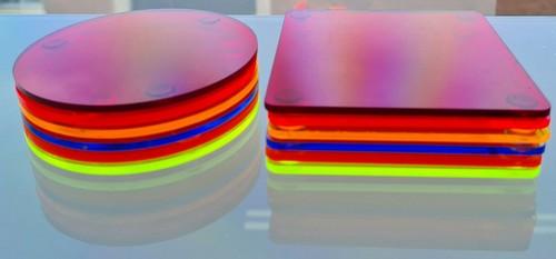 Round square acrylic - round,