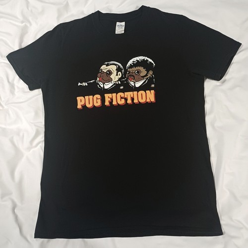 Pug fiction gildan tshirt dogs - gildan,