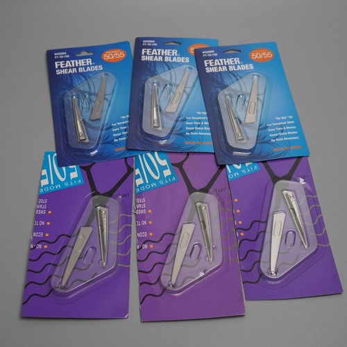 Pack feather shear blades - 6,