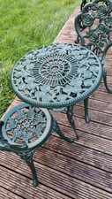 Vintage Cast Iron Garden Table With Chairs