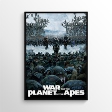 2017 WAR FOR THE PLANET OF THE APES - Movie Film Poster Print A3 A4 A5