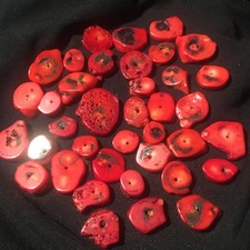 Agate  Shell Glass ..? Mix Shape Beads Centre Hole 40 Beads