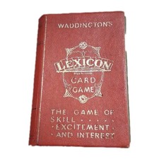 Vintage 1933 Waddingtons Lexicon Bridge Card Game Complete Set Inc Booklet