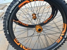 Enve M7 Carbon Rims On Hope Orange Hubs