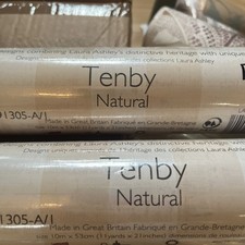 Laura Ashley Tenby Natural Wallpaper, x2 rolls, batch w091305-A/1