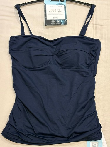 Navy magic shaping - navy, m&s