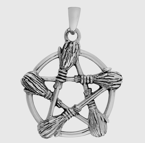 Pentagram besom broom - pentagram,