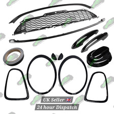 MINI R56 Cooper S JCW Full DeChrome Gloss Black Out Trim Kit Covers – (2007-14)