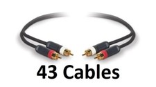 Wholesale Joblot 43 x Belkin RCA Audio Cable Pair 1.5m  844632087974 249-170 NEW