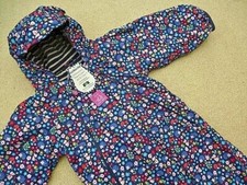 Jojo Maman Bebe PUDDLE SUIT NEW 🌈  WATERPROOF FLEECE Lined ALL-IN-ONE Snowsuit