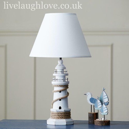 Lighthouse lamp with rope - lighthouse,