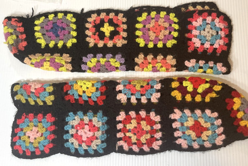 Crochet granny square chair - square,