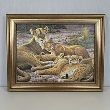 Stephen Gayford Mothers Pride Print Limited Edition Lions Gold Frame COA