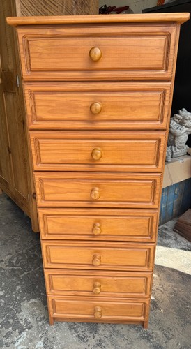 Pine tall boy - pine, chest