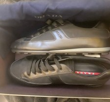 Prada Trainer 4E 3231 size 9- Black Nylon/leather