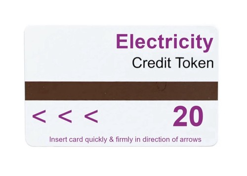 Electric meter cards - meter, code
