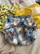 reusable nappies bundle X3 Washed Never Used One Size