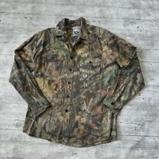 Vintage 10X RealTree style shirt Camo Hunting woodland boxy Advantage Timber Xl