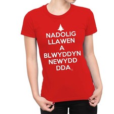 1Tee Womens Nadolig Llawen A