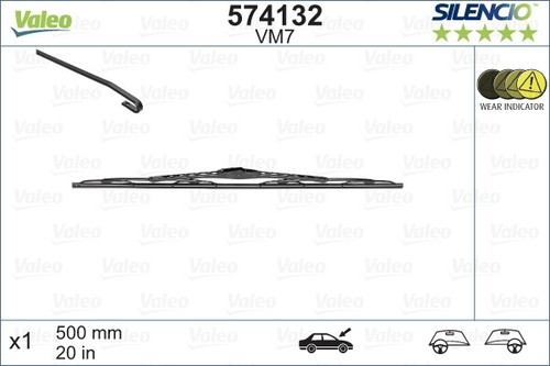 Valeo 574132 wiper blade for - valeo,