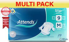 Attends Slip Active 9 - Medium - 4 Pack of 28 - Multi Pack