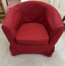 Ikea Tullsta Tub Chair Red Cover ( Cover Only , No Chair Including)