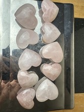 10 X Large Rose Quartz Heart