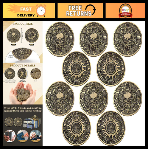Pcs memento mori coins - mori,