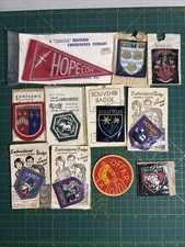 Bundle of  11 Vintage Patches Travel Patch  Cloth Badges Pennant Unused Carded