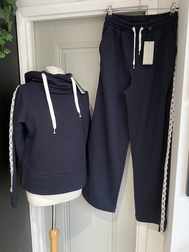 Mint velvet navy side stripe - velvet,