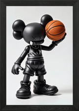 KAWS Basketball Figure Framed