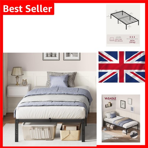 Single metal bed - bed, frame