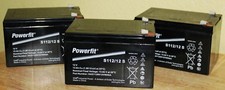 3 x 12V 12AH / 13aH 15ah Batteries for Powabyke & Sakura Electric Bikes S112/12
