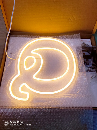 White led letter wall - white,