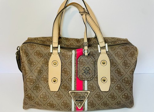 Guess monogram satchel - satchel, handbag
