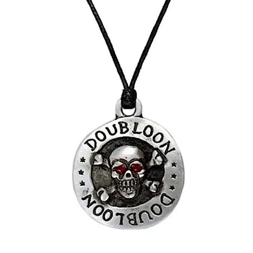 Pirate doubloon pendant - doubloon,