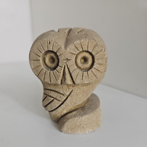 Vintage owl athena carved - vintage,