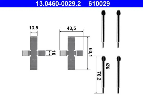 Brake pad fitting kit - brake,
