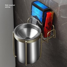 Wall-mounted Multifunctional Ash Tray Anti-fly Ash Ash Holder for Home Corridors