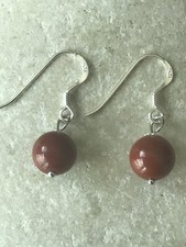 Red Jasper Gemstone Earrings -