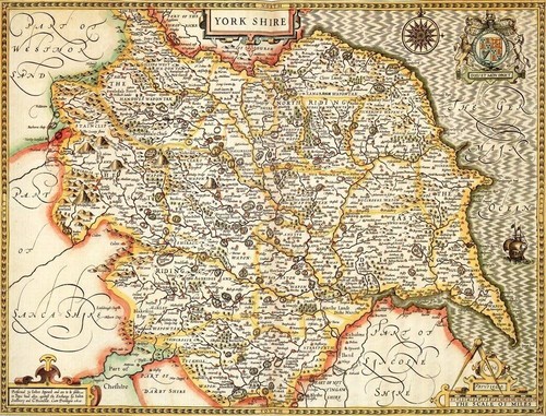 Yorkshire historical map 1000 - yorkshire,