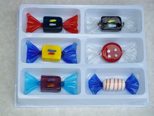 Glass sweets ornamental - x,