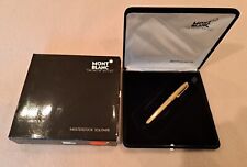 MONTBLANC MEISTERSTUCK 1444 SOLITAIRE GOLD PLATED FOUNTAIN PEN NIB SIZE M 18K GO